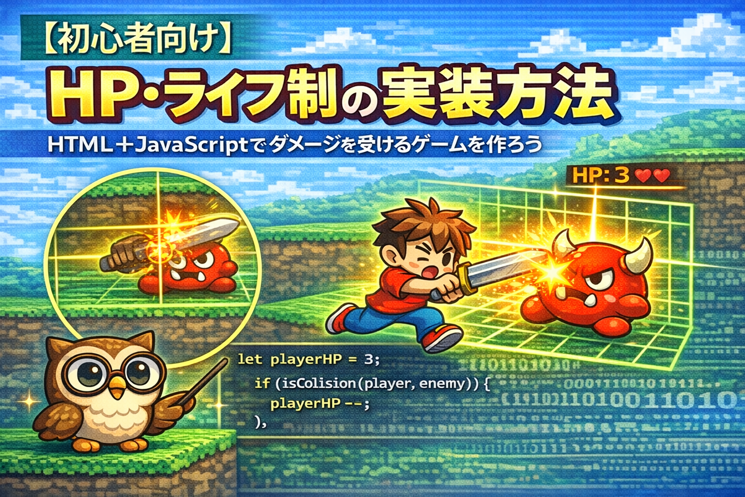 HP・ライフ制の実装方法